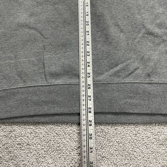 Columbia Hart Mountain Jacket Men XL Gray Fleece 1/4 Zip High Neck Logo Hiking - Picture 7 of 10